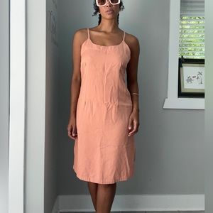 Pink scoop back dress